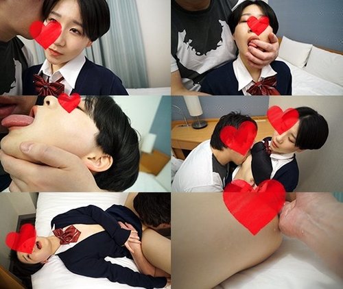 制服ショートヘア美女、唾液飲んで全身舐め尽くし、カウガール絶頂痙攣