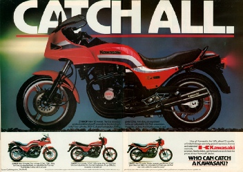 Kawasaki Z1100GP Z750GP Z550GP Z305GP july 1983