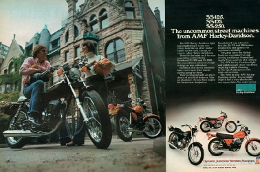 Harley Davidson SS125 SS175 SS250 1976