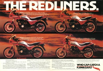 kawasaki GPzZ1100 GPz750 GPzZ550 GPz305 March 84